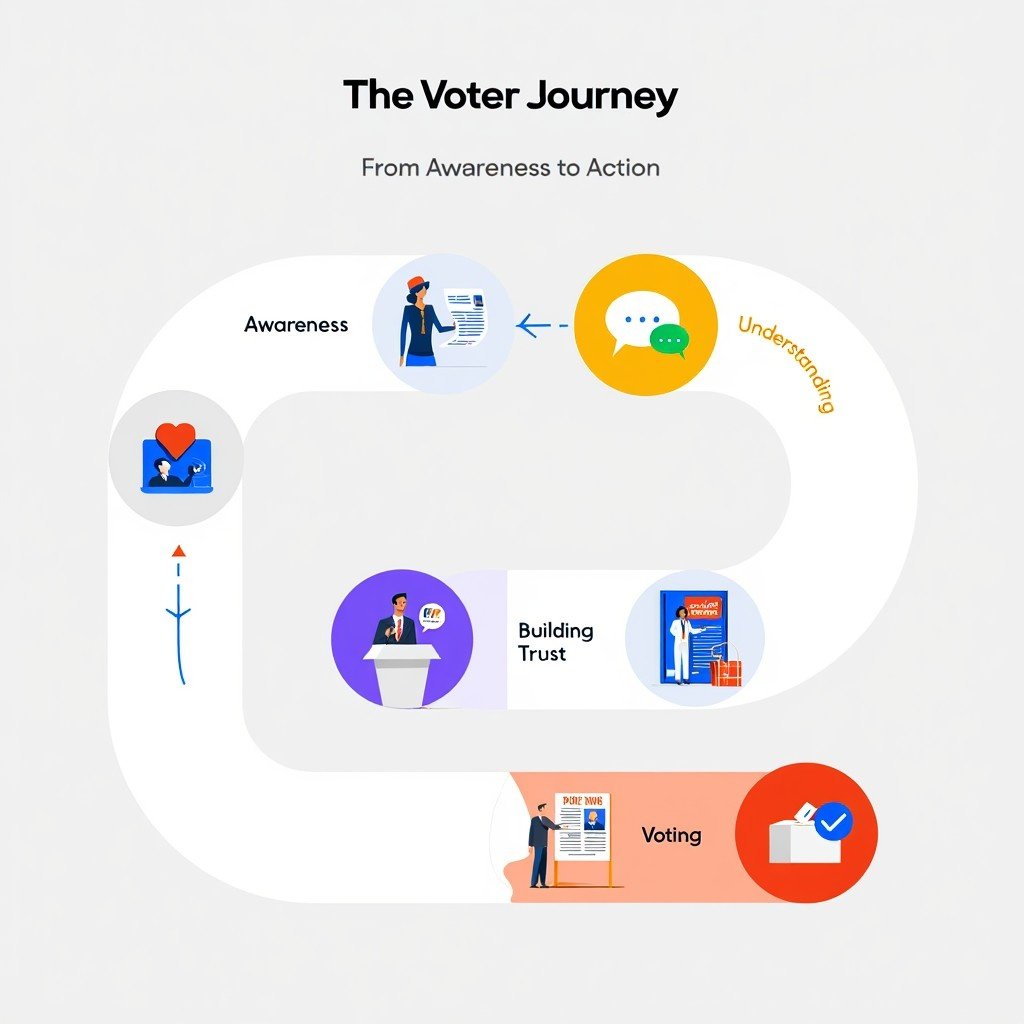 Voter Journey in Social Media